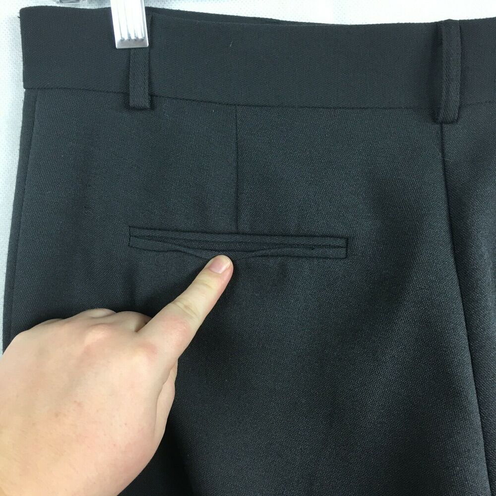 Jenne Maag Pants Womens Sz 14 Black Stretch Trouser Dress Straight Leg - Picture 6 of 11